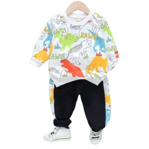 Googo Gaaga Boys Polycotton Printed Sweatshirt With Joggers